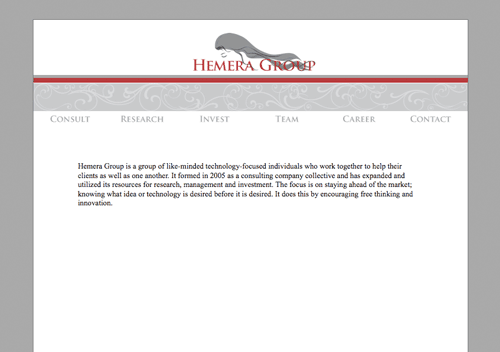 Hemera Group web site sample